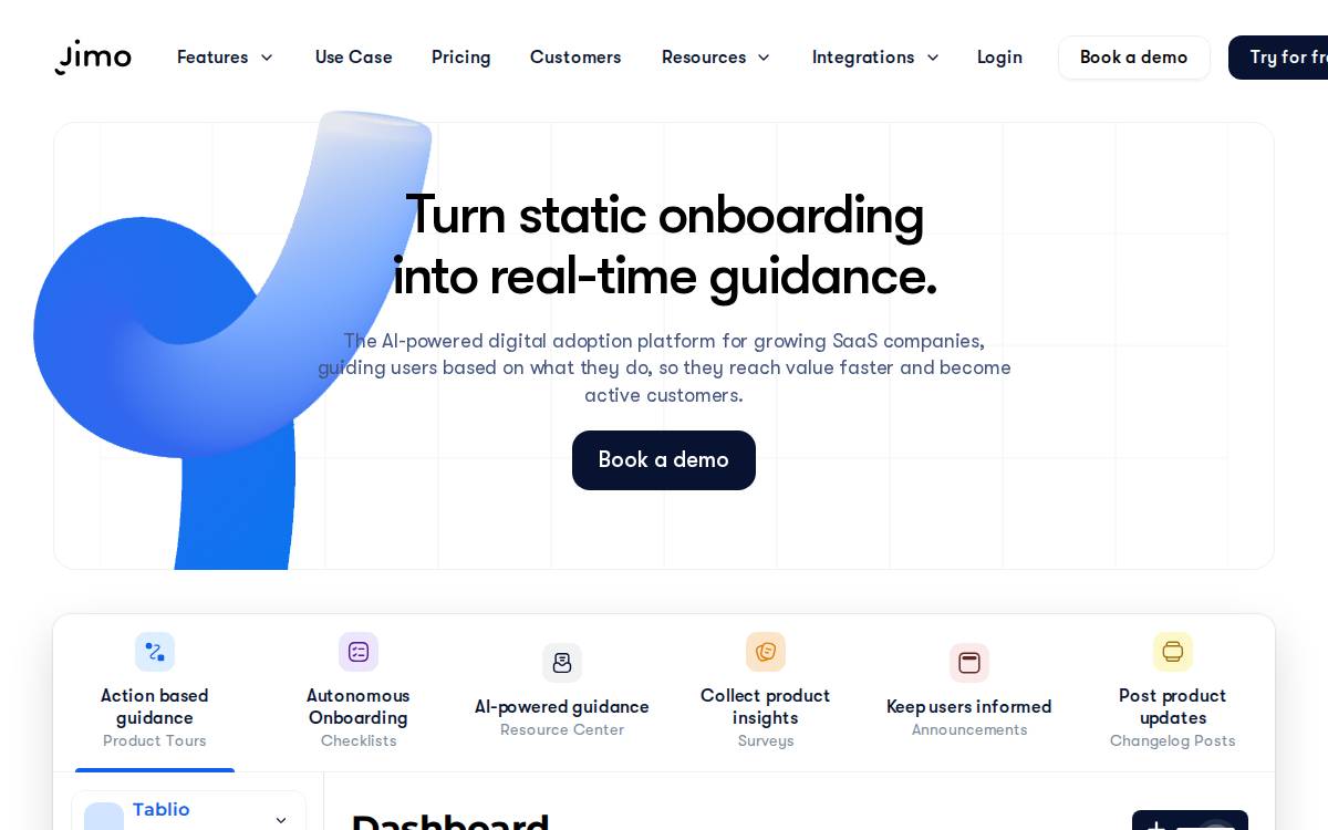Jimo website preview