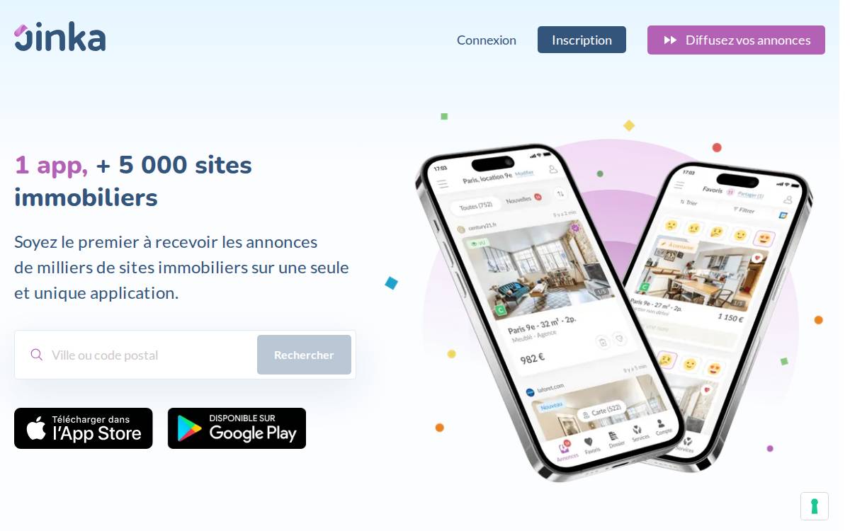 Jinka (ex Louer Agile) website preview