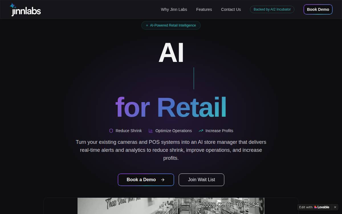 Jinn Labs website preview