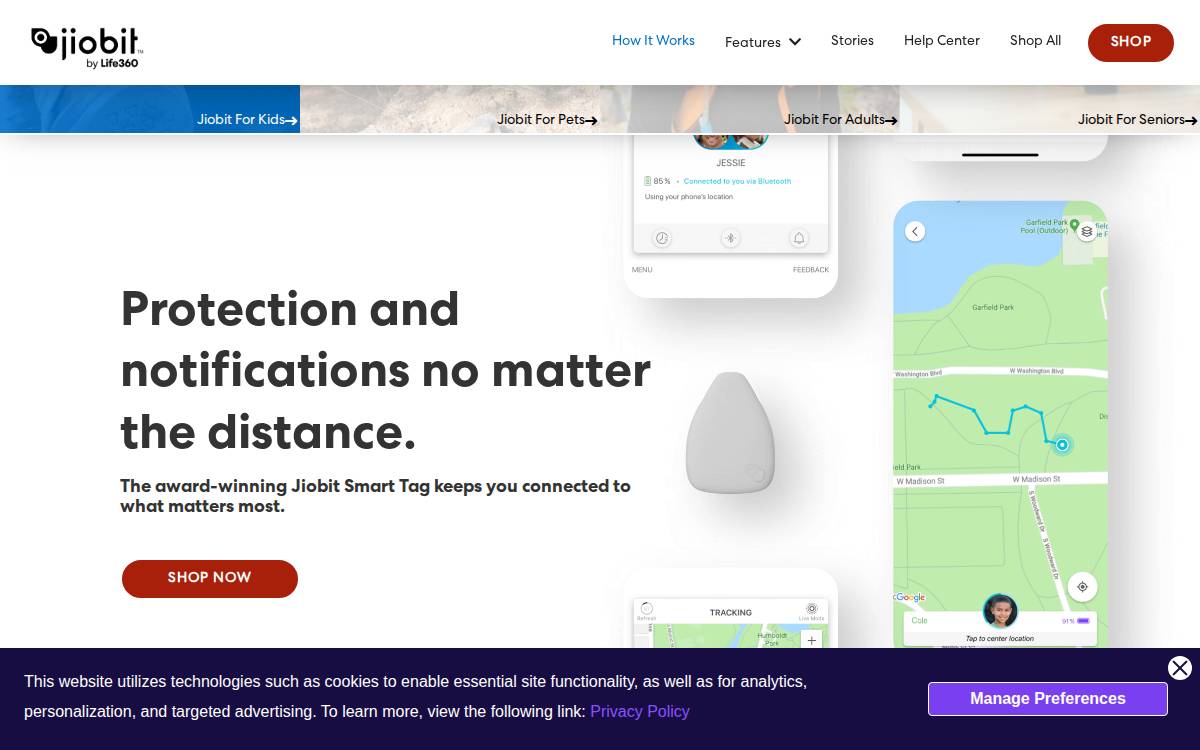 Jiobit website preview