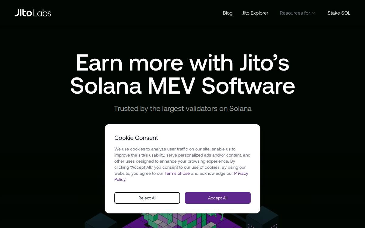 Jito Labs website preview