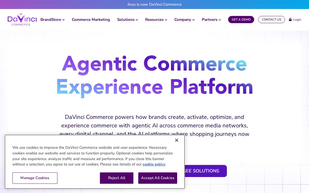 Jivox website preview
