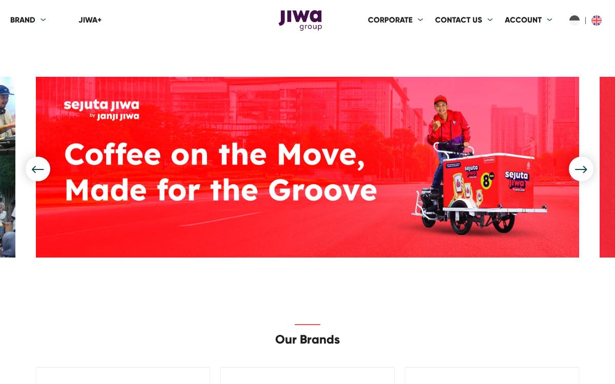 Jiwa Group website preview