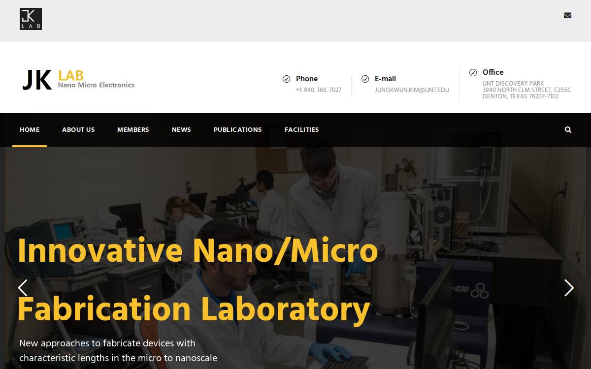Jklab website preview