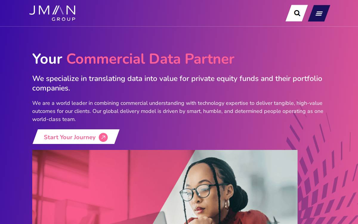 JMAN Group website preview