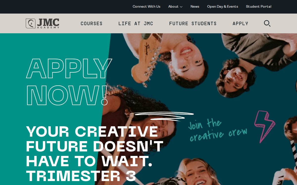 JMC Academy website preview