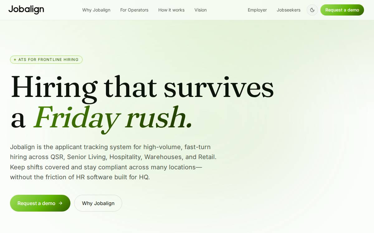 Jobalign website preview