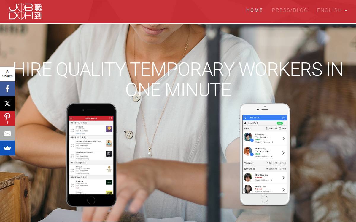 Jobdoh website preview
