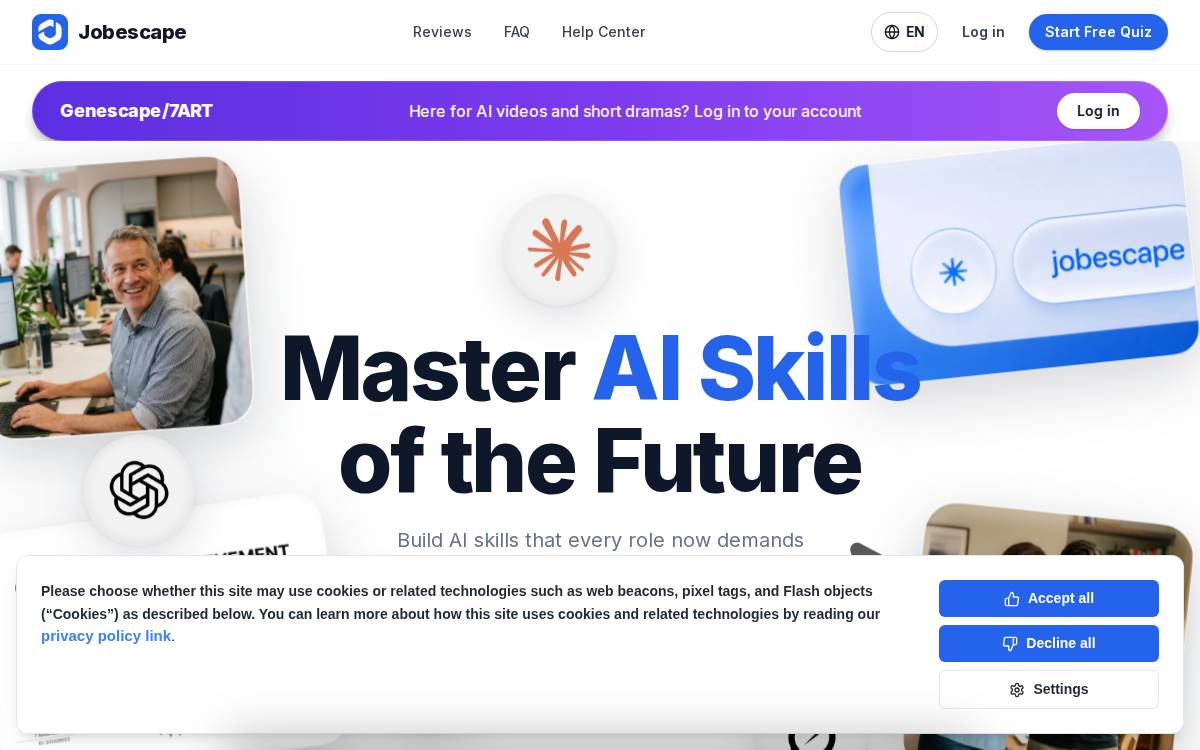 Jobescape website preview
