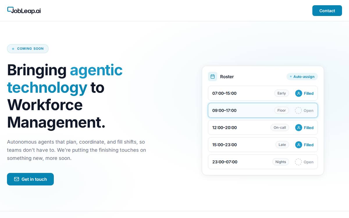 Jobleap website preview