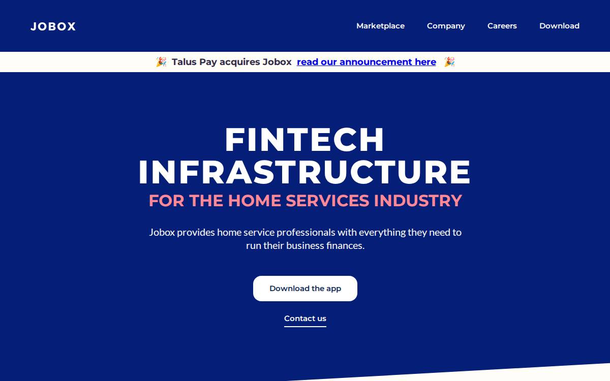JOBOX website preview