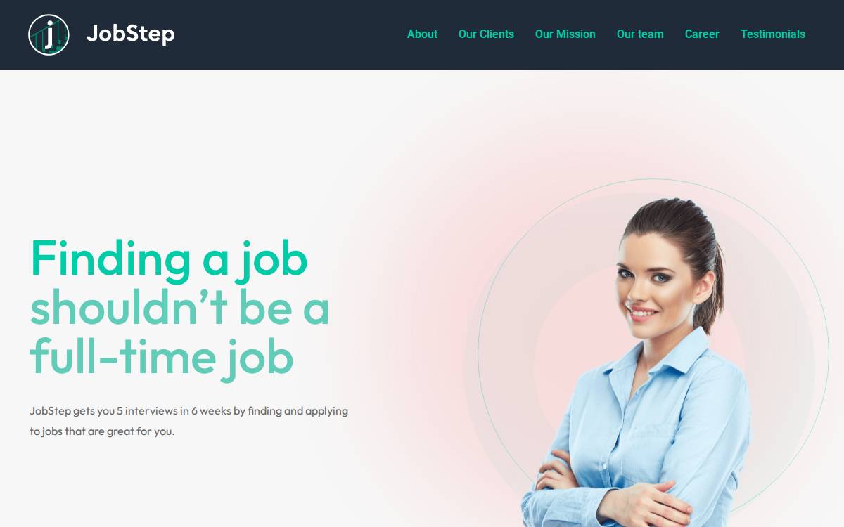 Jobstep website preview