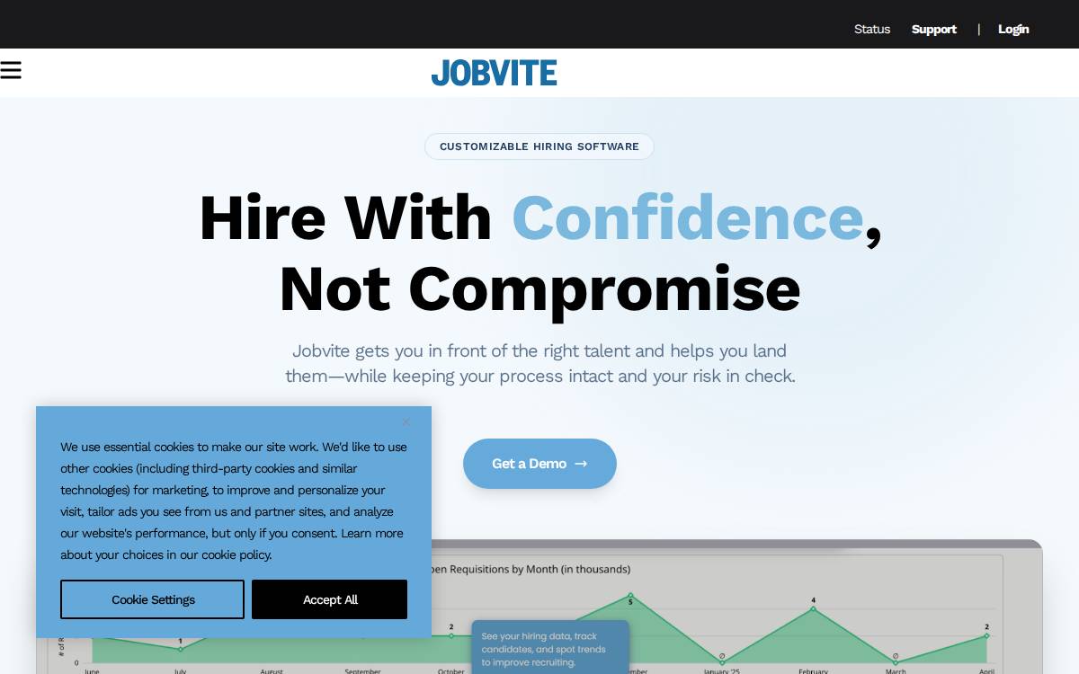 Jobvite website preview