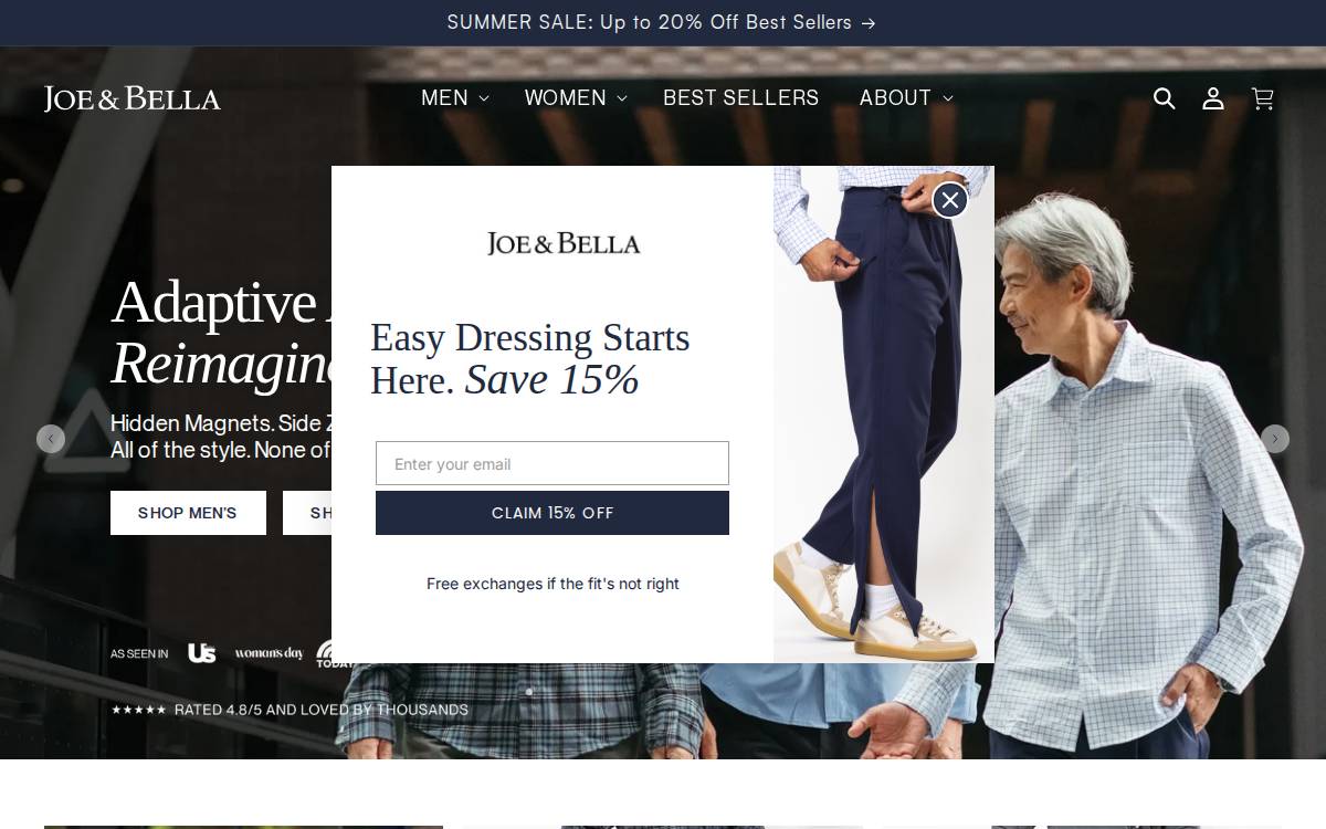 Joe and Bella website preview