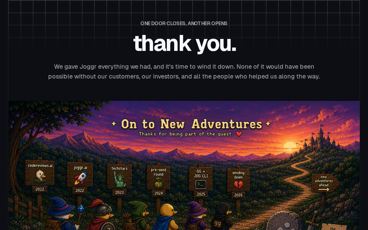 Joggr website preview