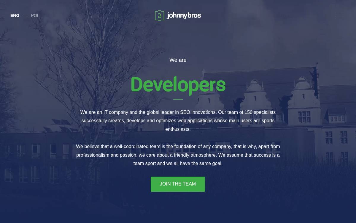 Johnnybros website preview