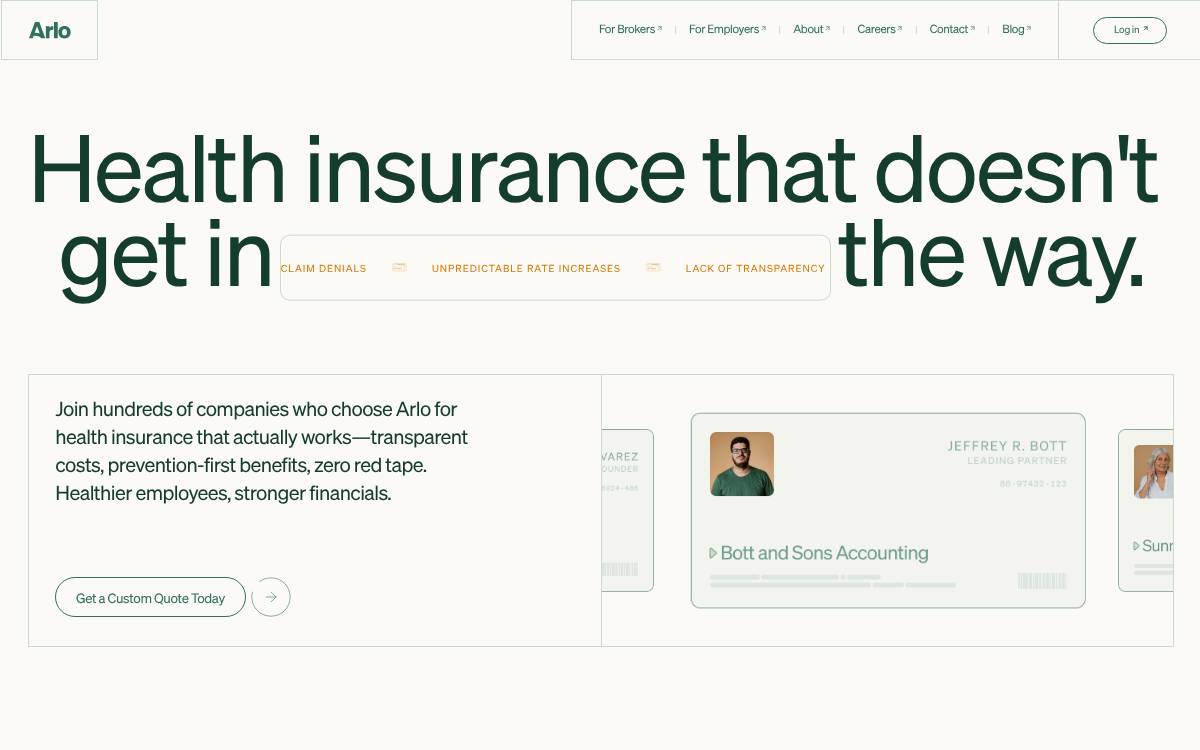 Joinarlo website preview