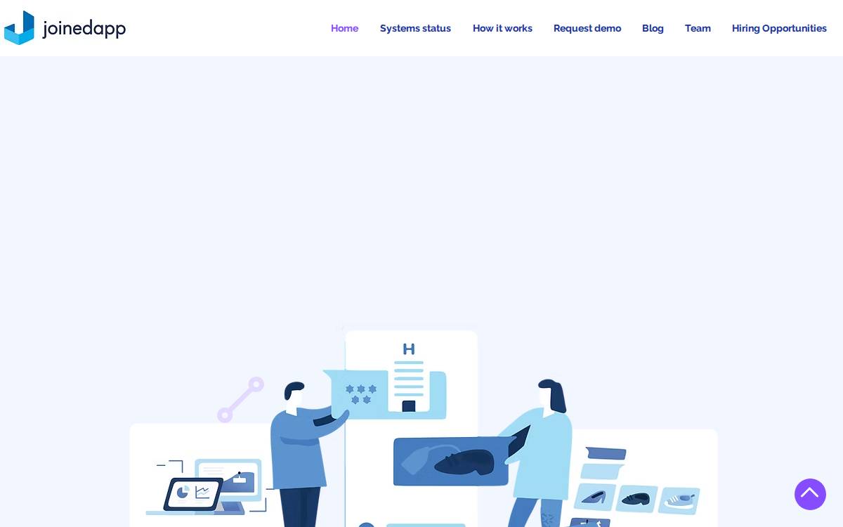 Joinedapp website preview