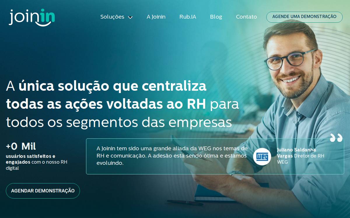 Joinin website preview