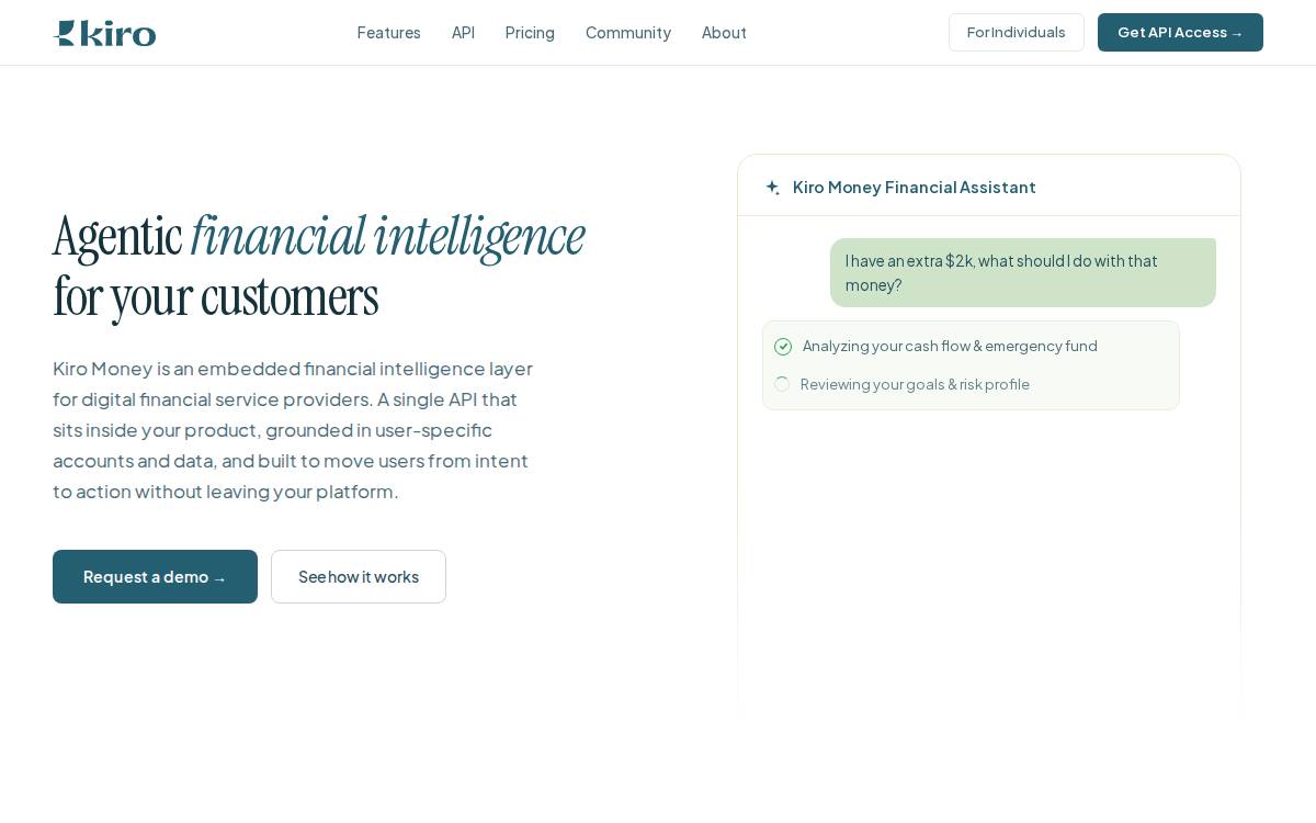 Kiro website preview