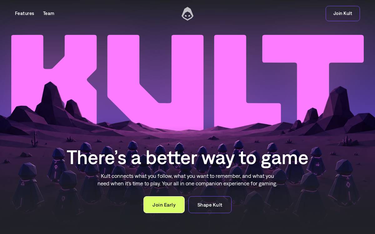 Joinkult website preview