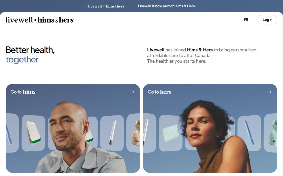 Joinlivewell website preview