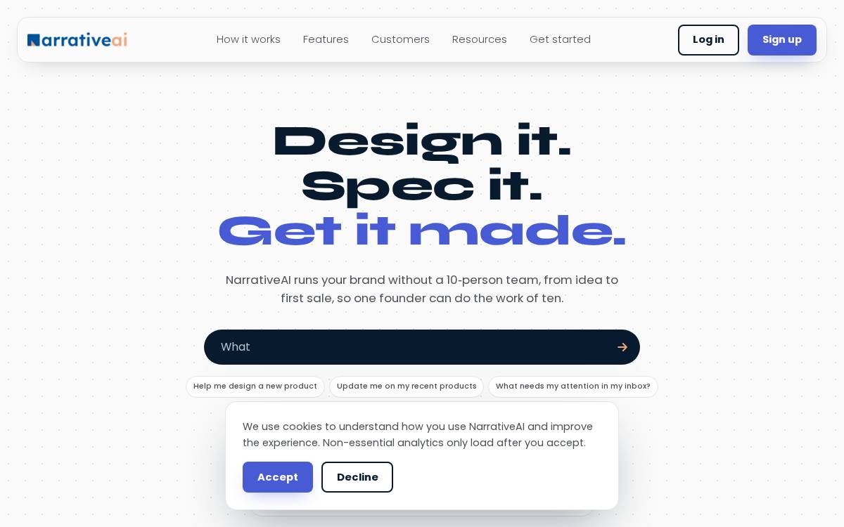 Joinnarrative website preview