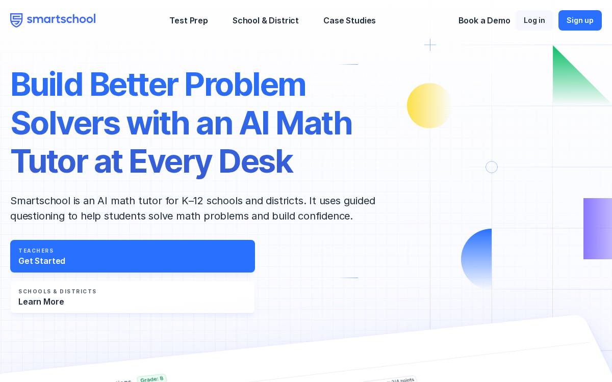 Joinsmartschool website preview