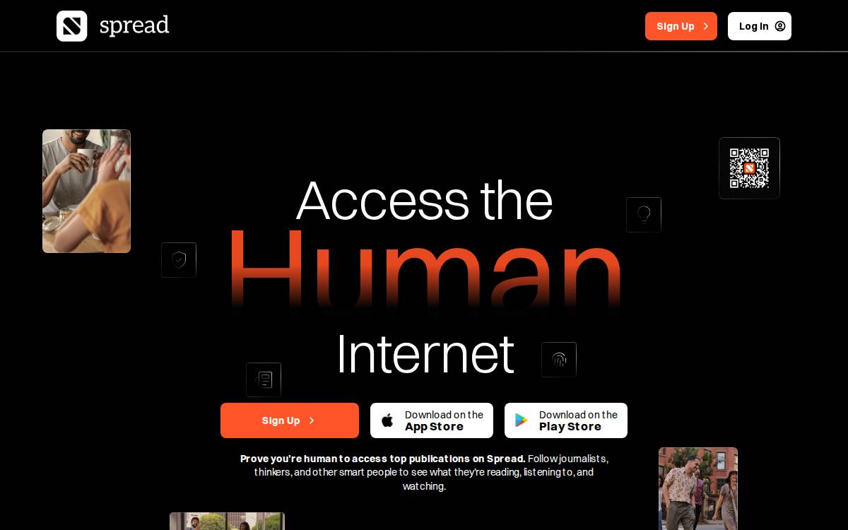 Joinspread website preview
