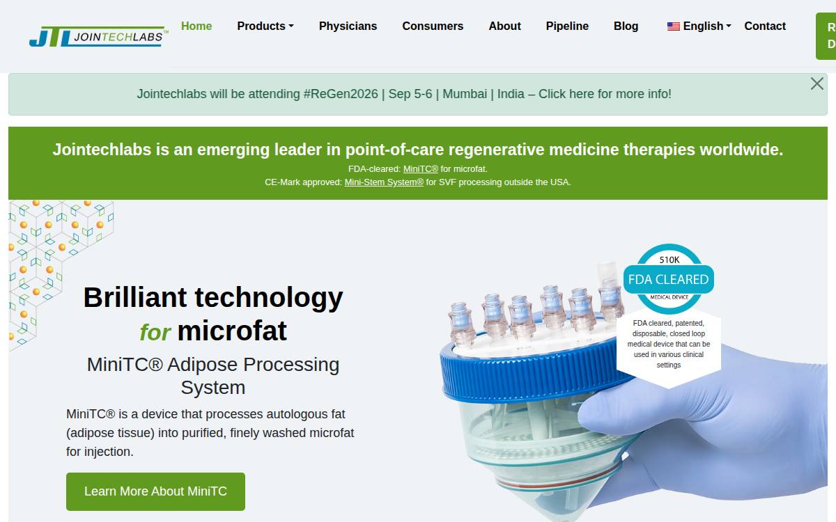Jointechlabs website preview