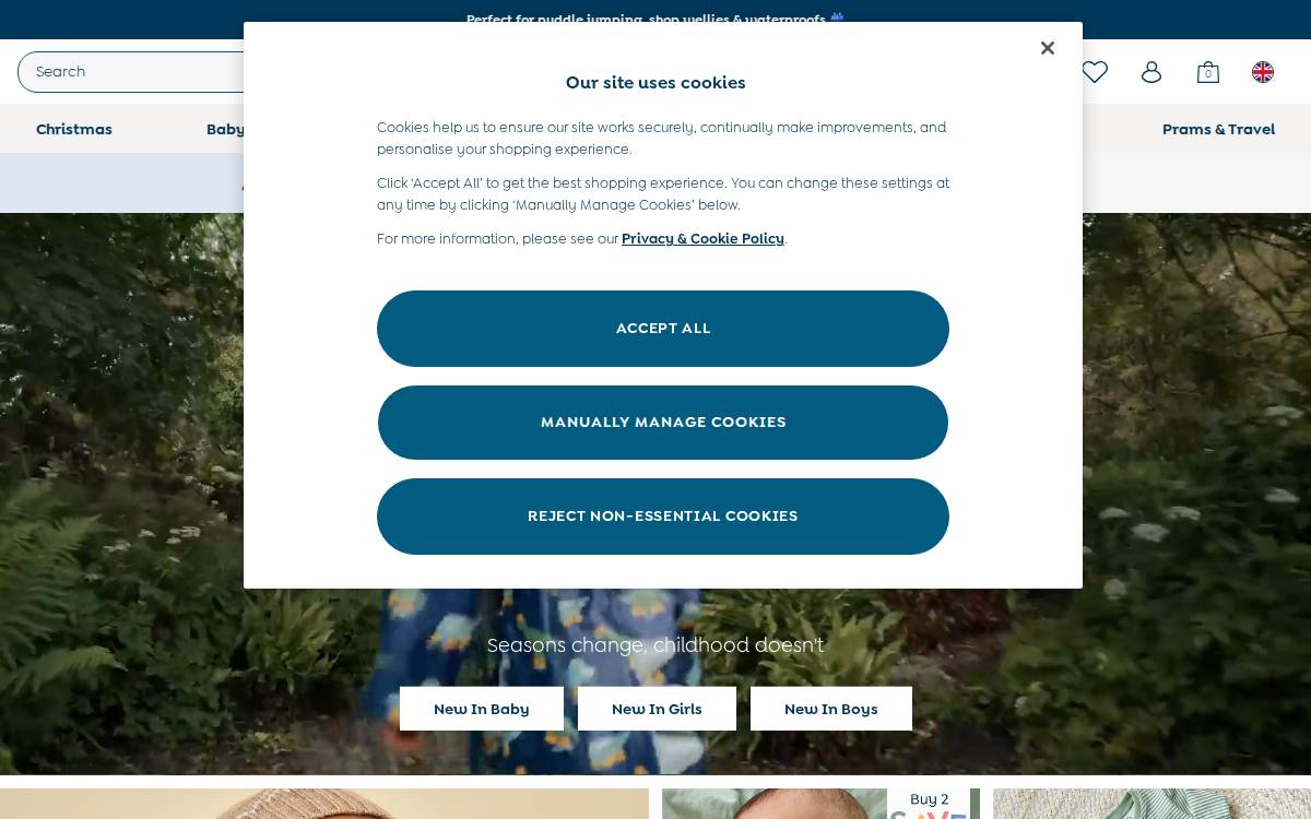 JoJo Maman Bebe website preview