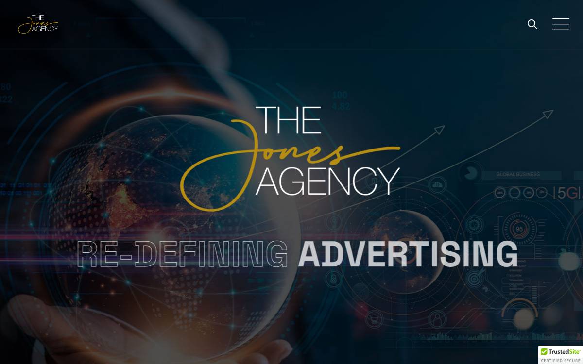 Jones Agency website preview
