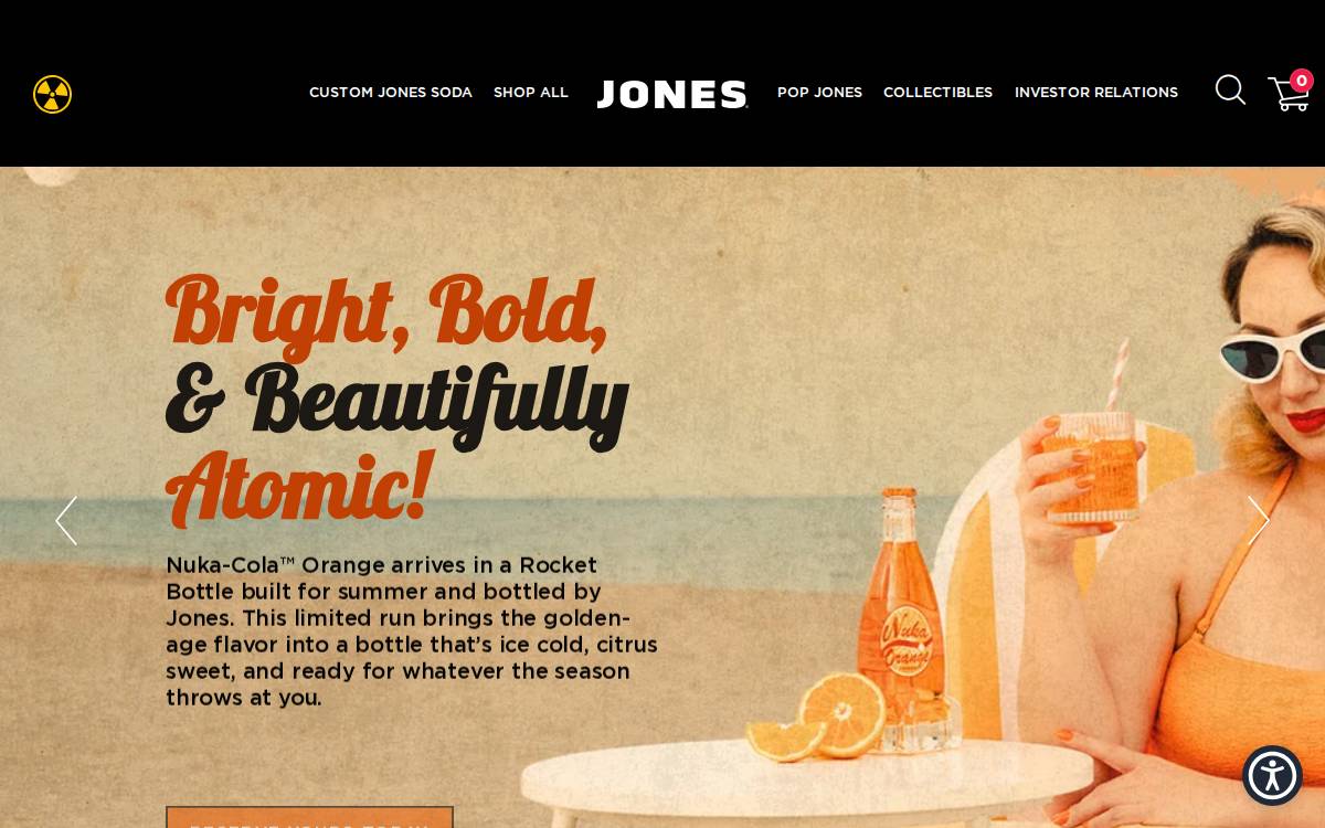 Jones Soda website preview
