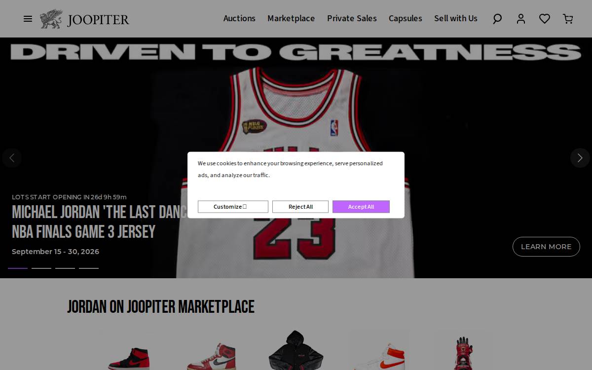 Joopiter website preview