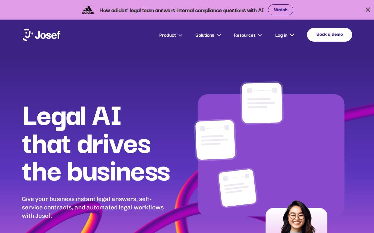 Joseflegal website preview