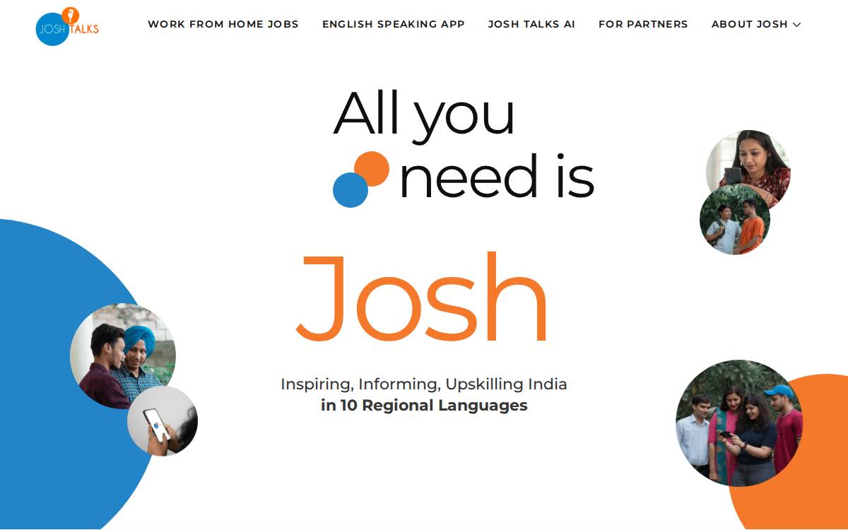 Josh website preview