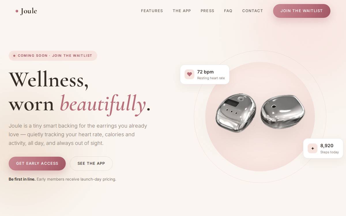 Joule website preview