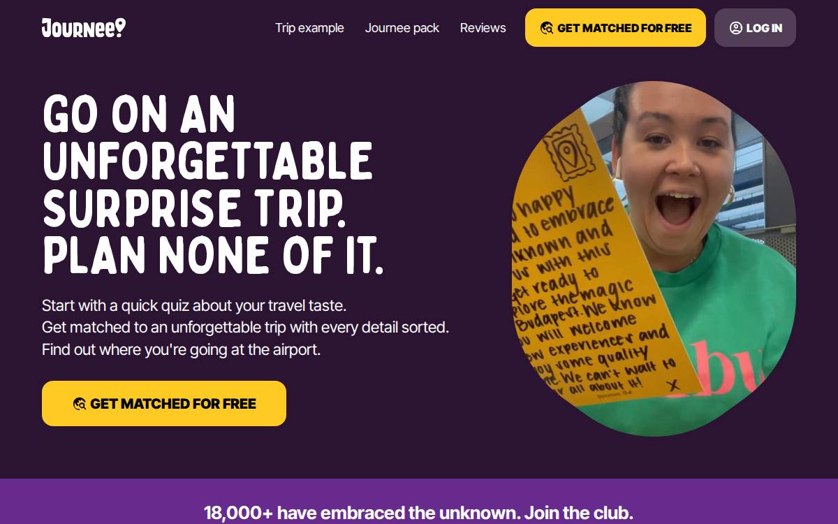 Journeetrips website preview