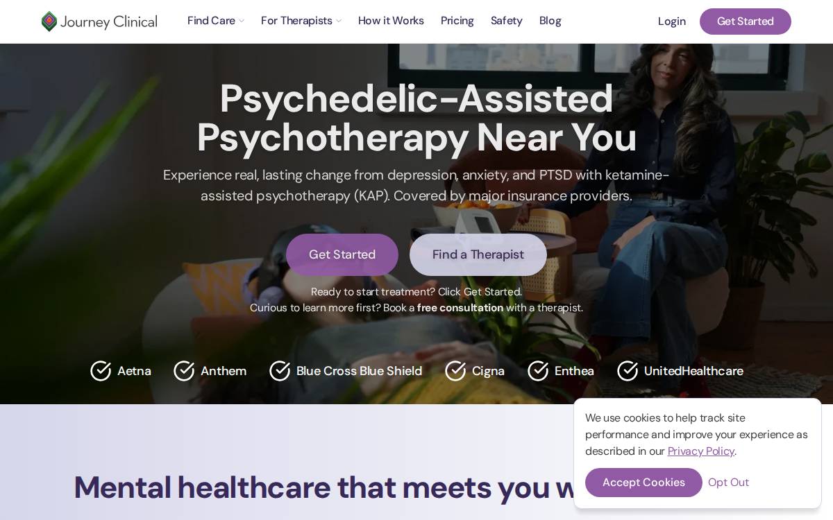 Journey Clinical website preview