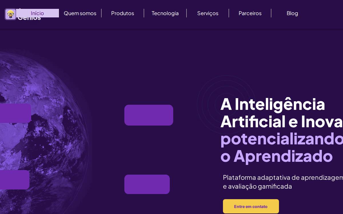 Jovensgenios website preview