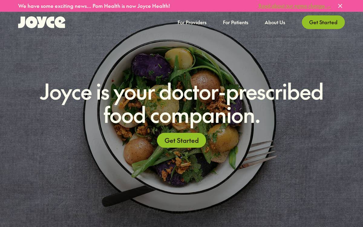 Joycehealth website preview