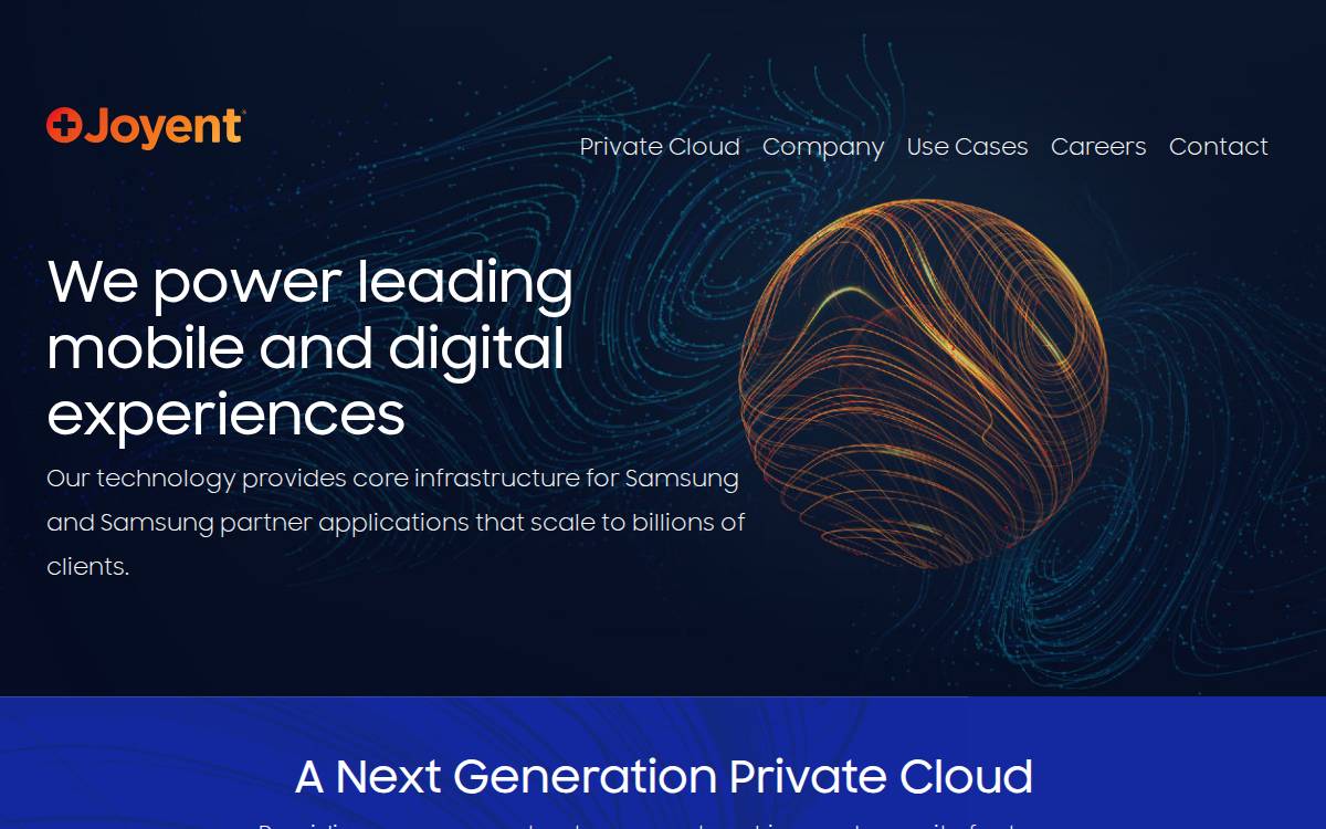 Joyent website preview