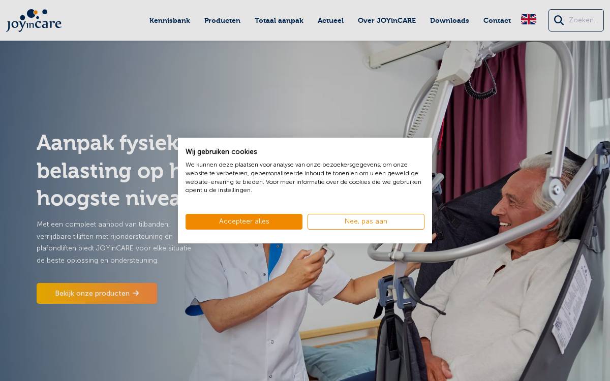 Joy In Care website preview