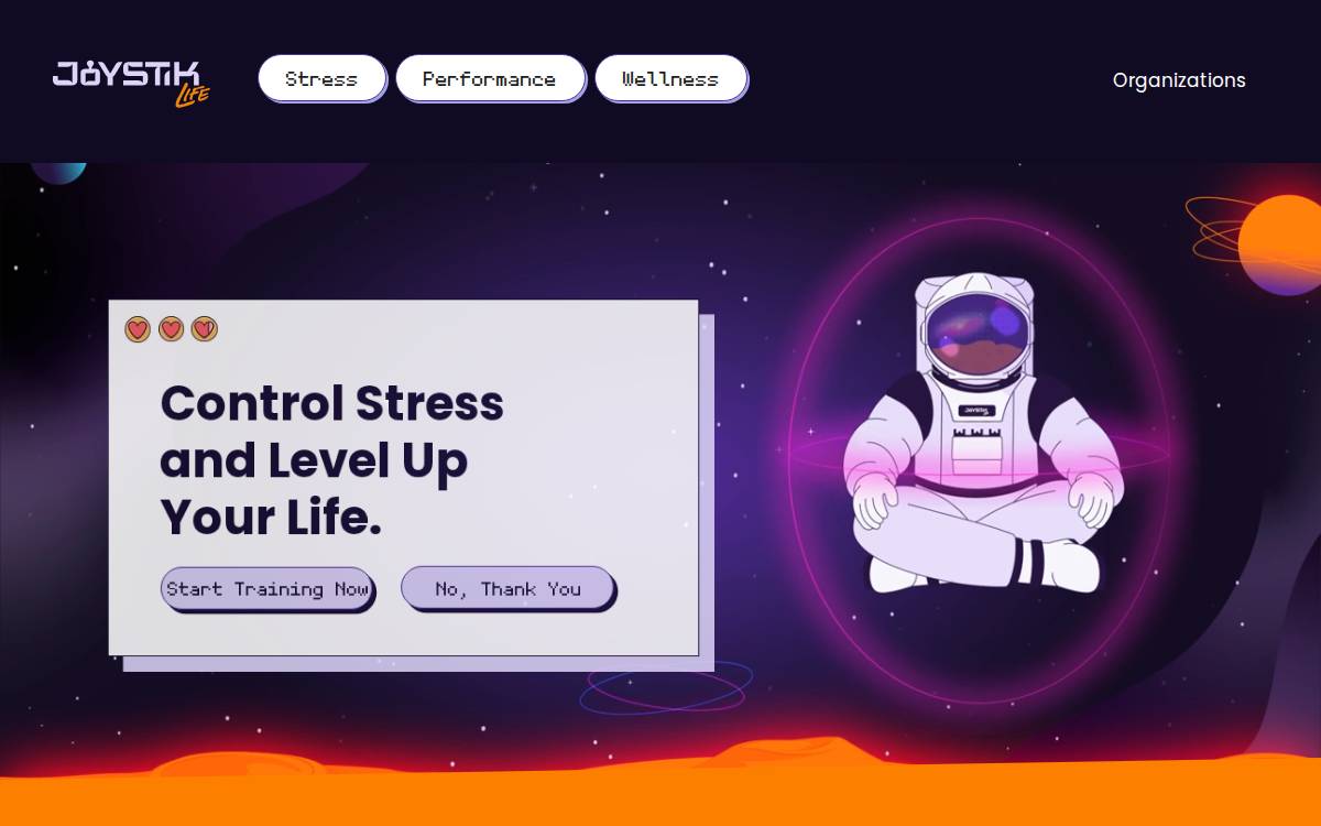 Joystik Life website preview