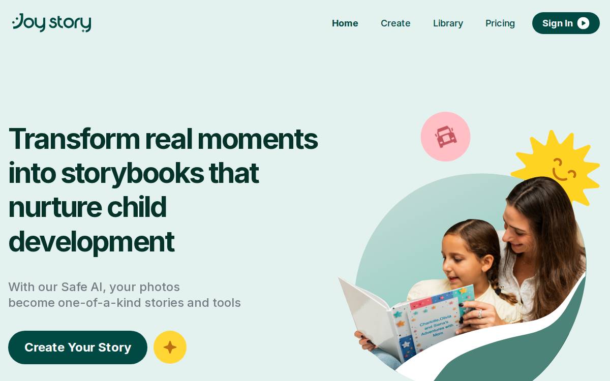 Joystory website preview
