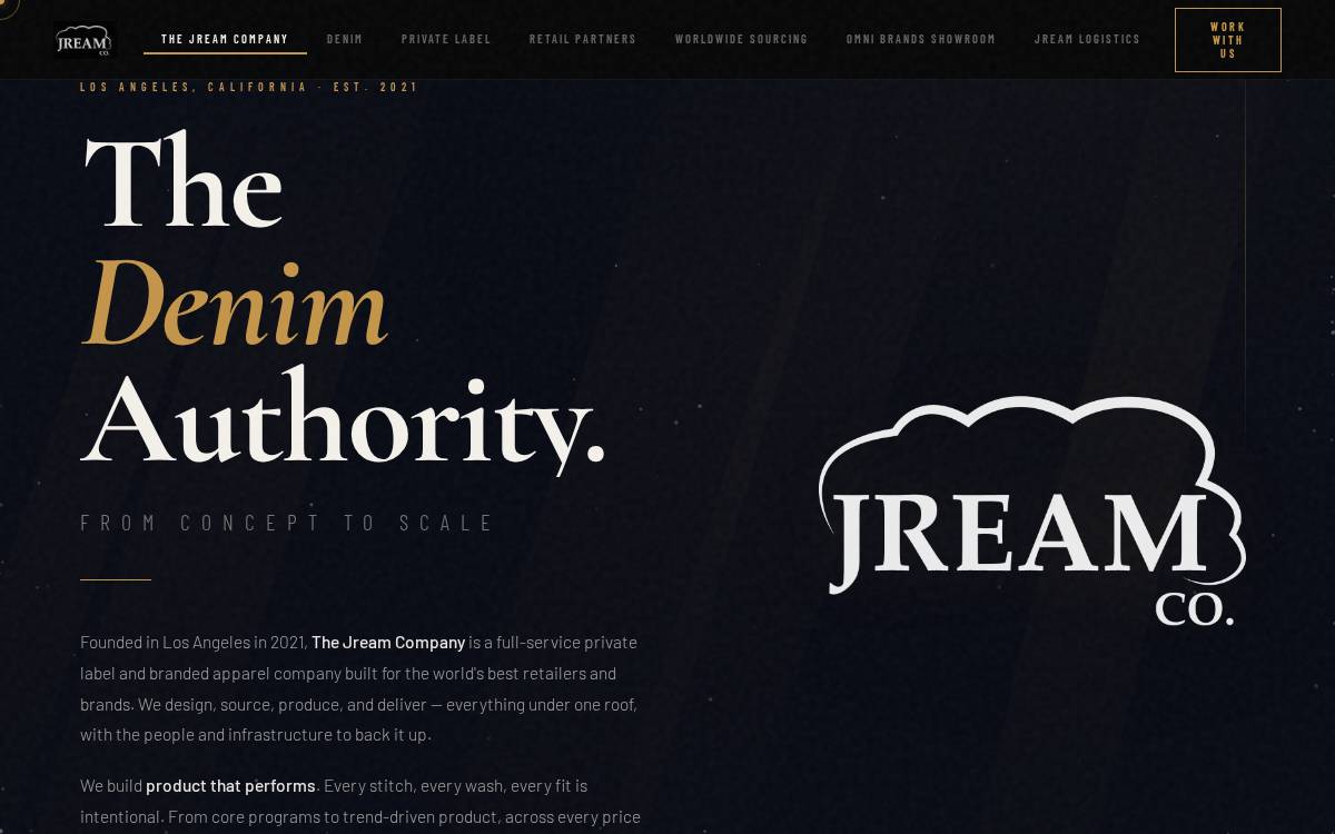 JREAMCo website preview