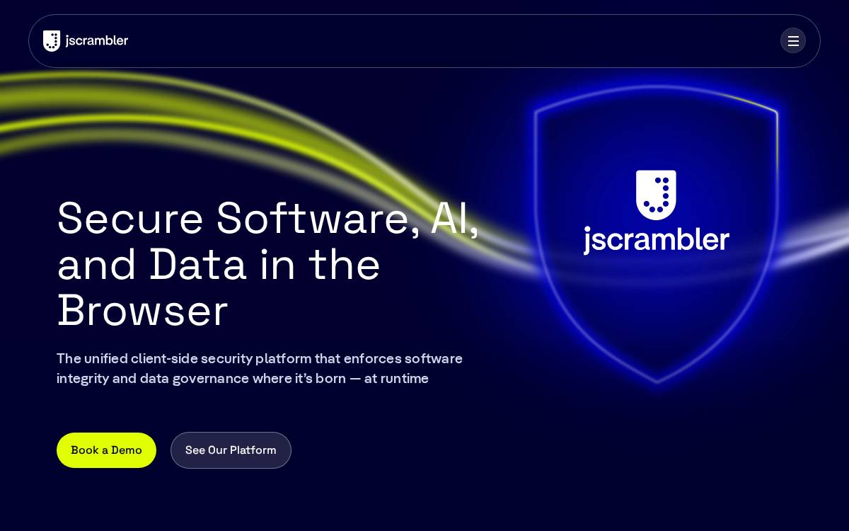Jscrambler website preview