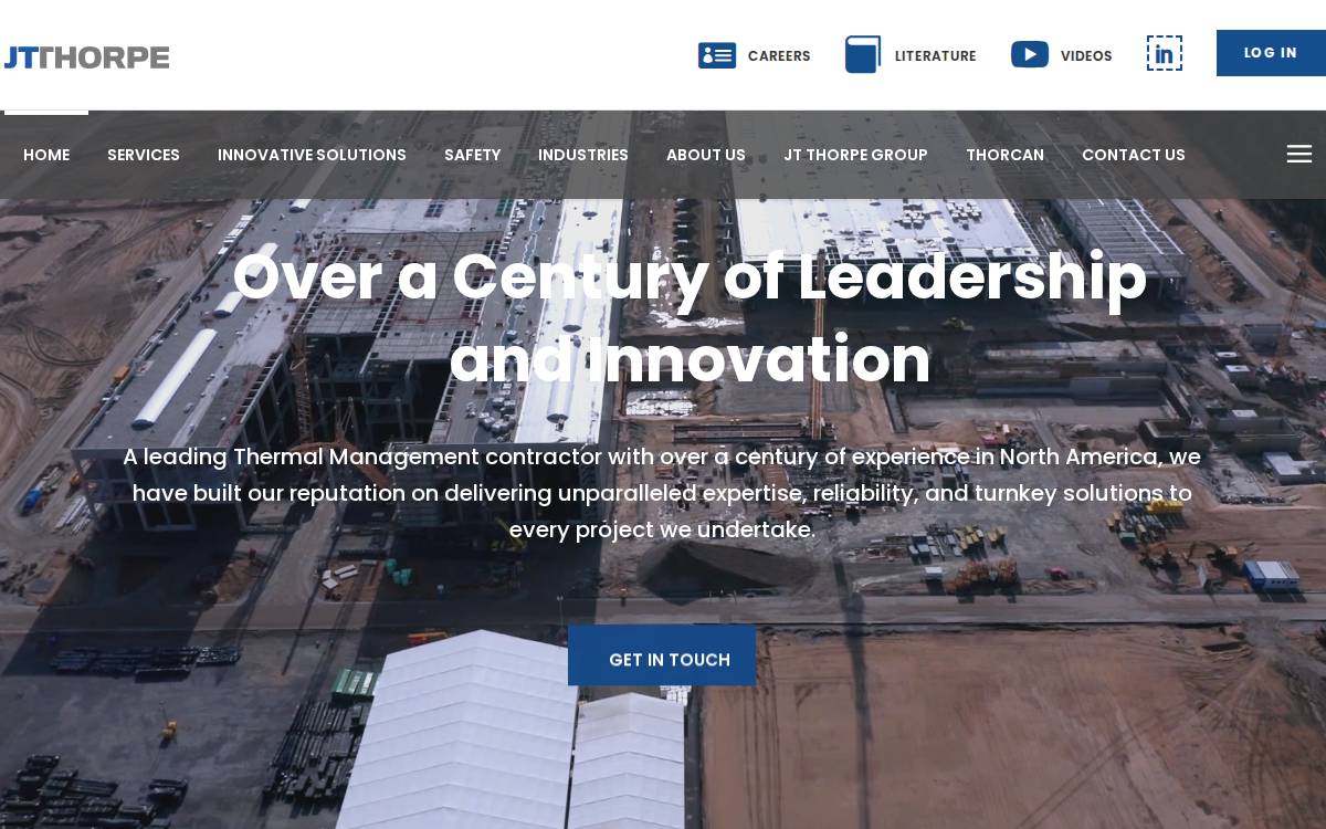 JT Thorpe website preview