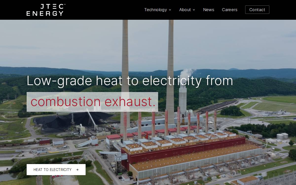 JTEC Energy website preview