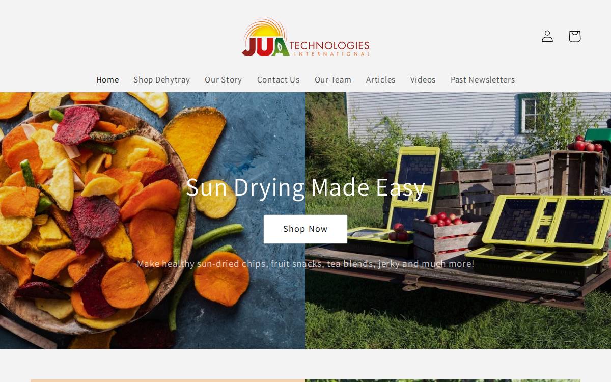 JUA Technologies International website preview